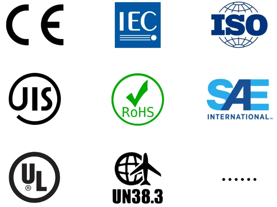 Meets the various testing requirements specified by industry standards.